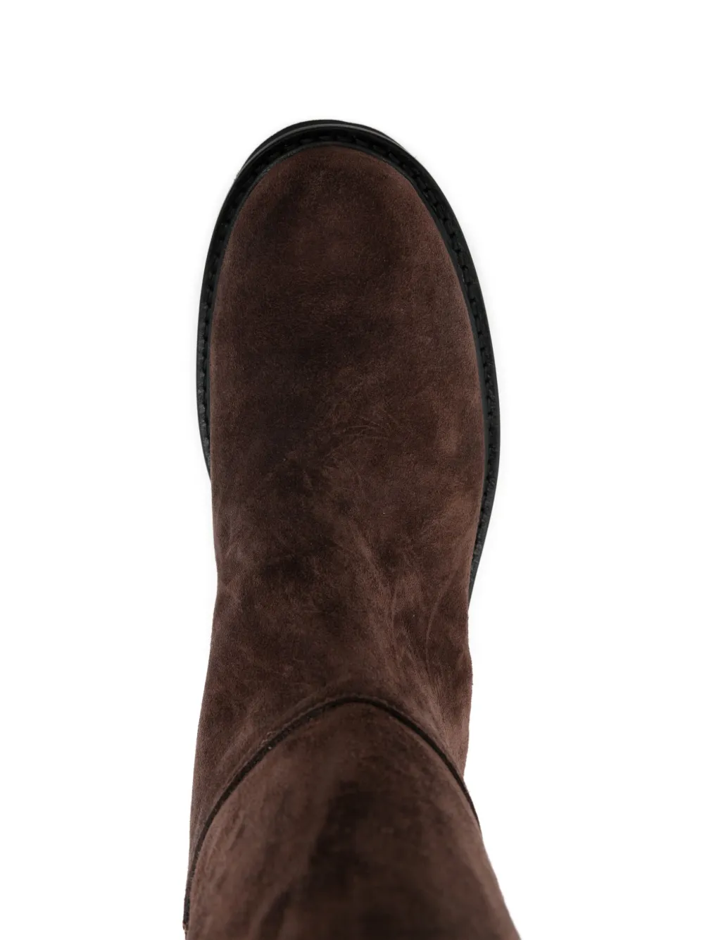 Anna F. Laarzen met plateauzool Bruin