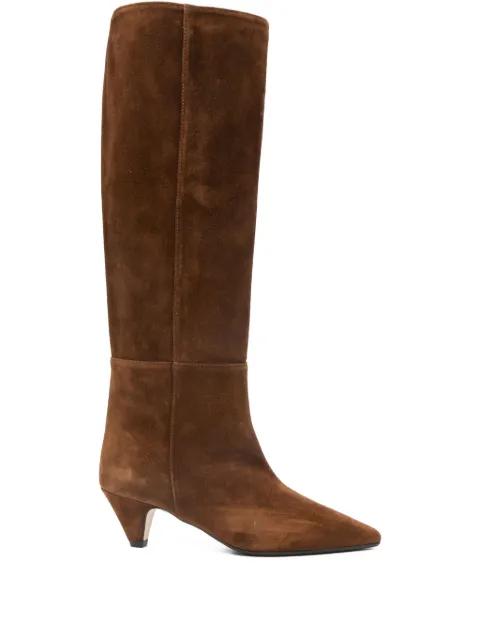 Anna F. pointed-toe knee-high boots