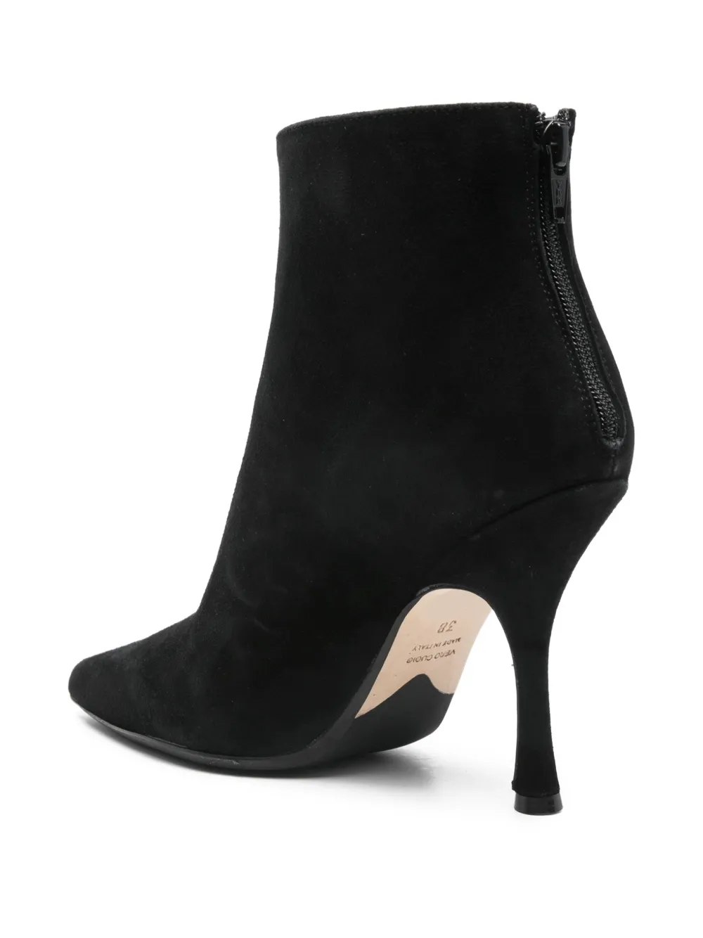 Anna F. Stiletto laarzen met puntige neus Zwart