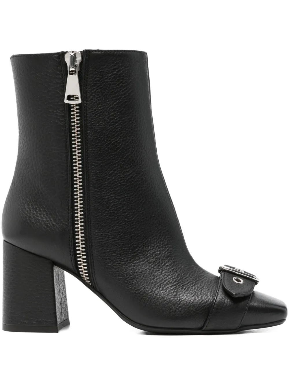 Anna F Buckle-embellished Boots In Black
