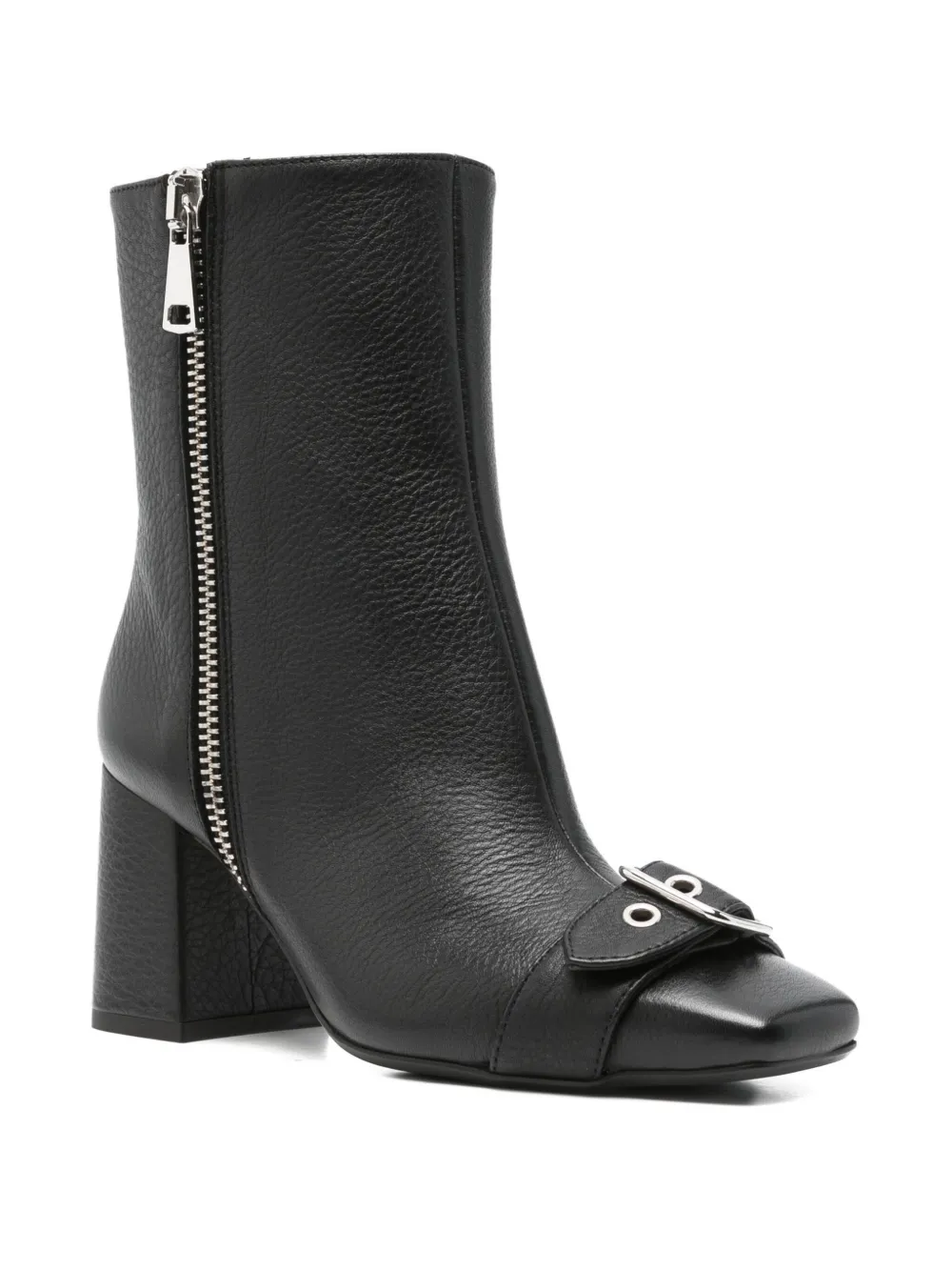 Anna F Buckle-embellished Boots In Black