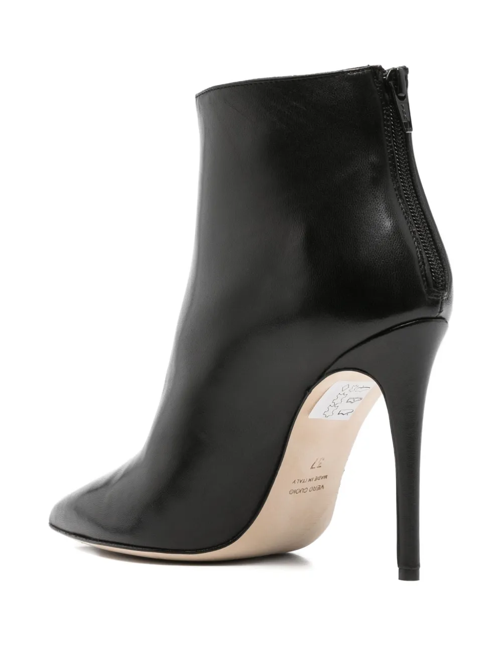 Anna F 105mm Pointed-toe Ankle Boots In Black