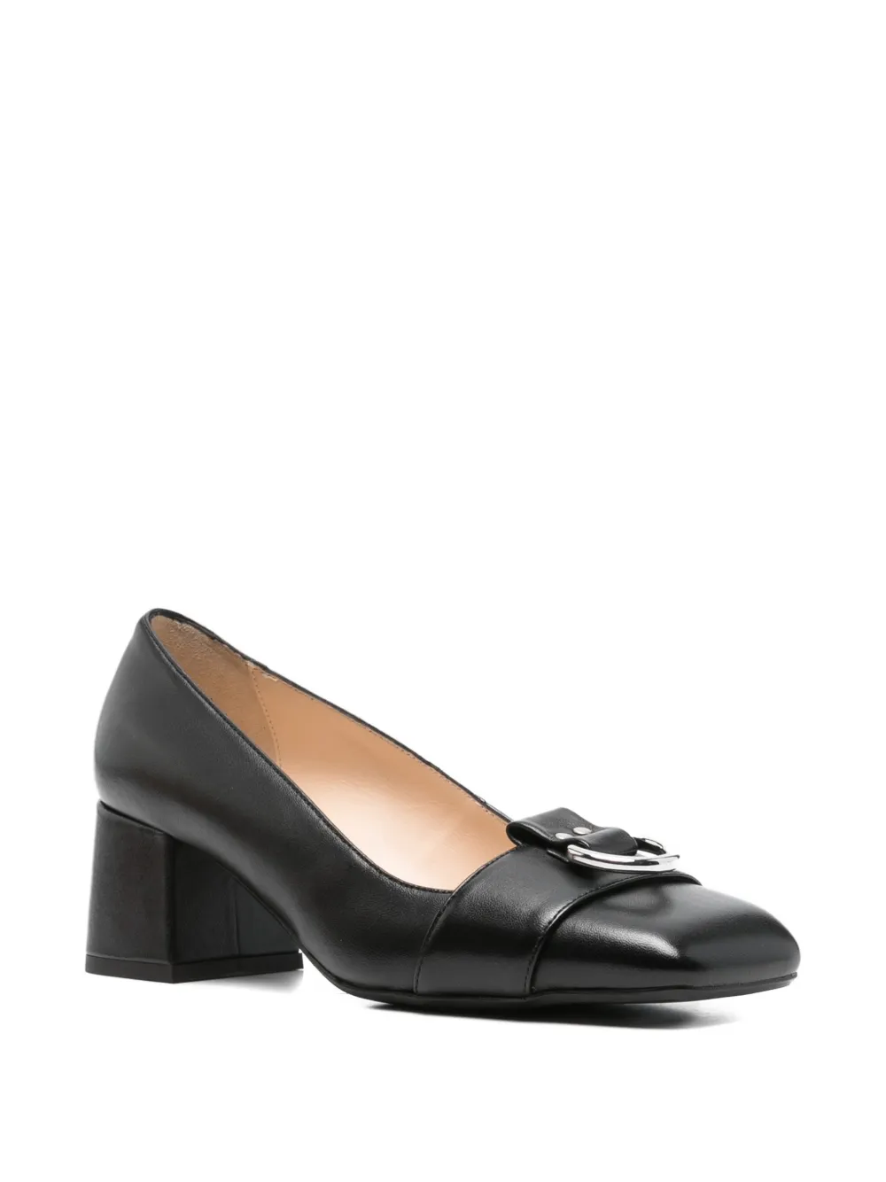 Anna F. Pumps met ring-detail Zwart