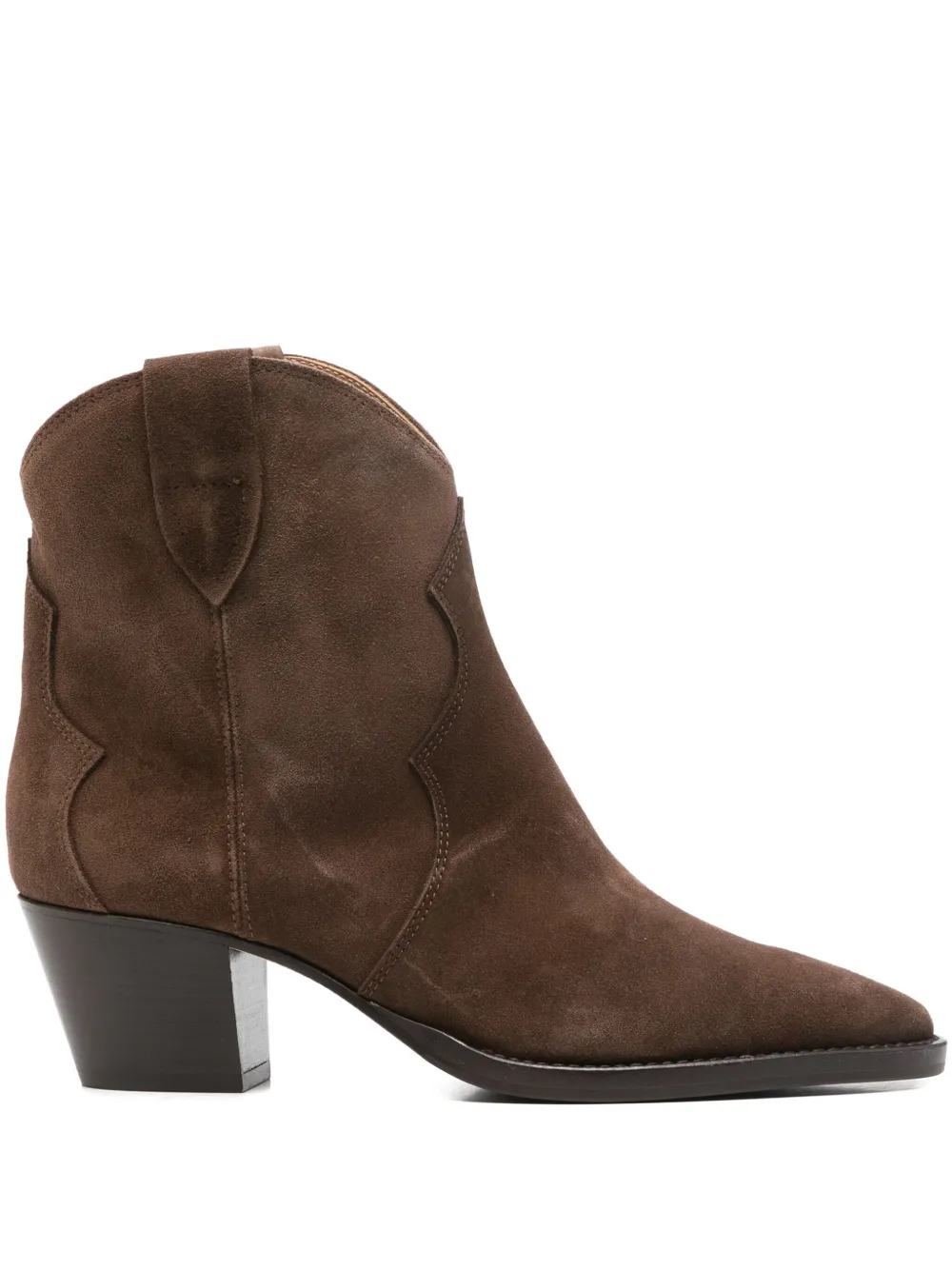 Anna F 50mm Pointed-toe Cowboy Boots In Brown
