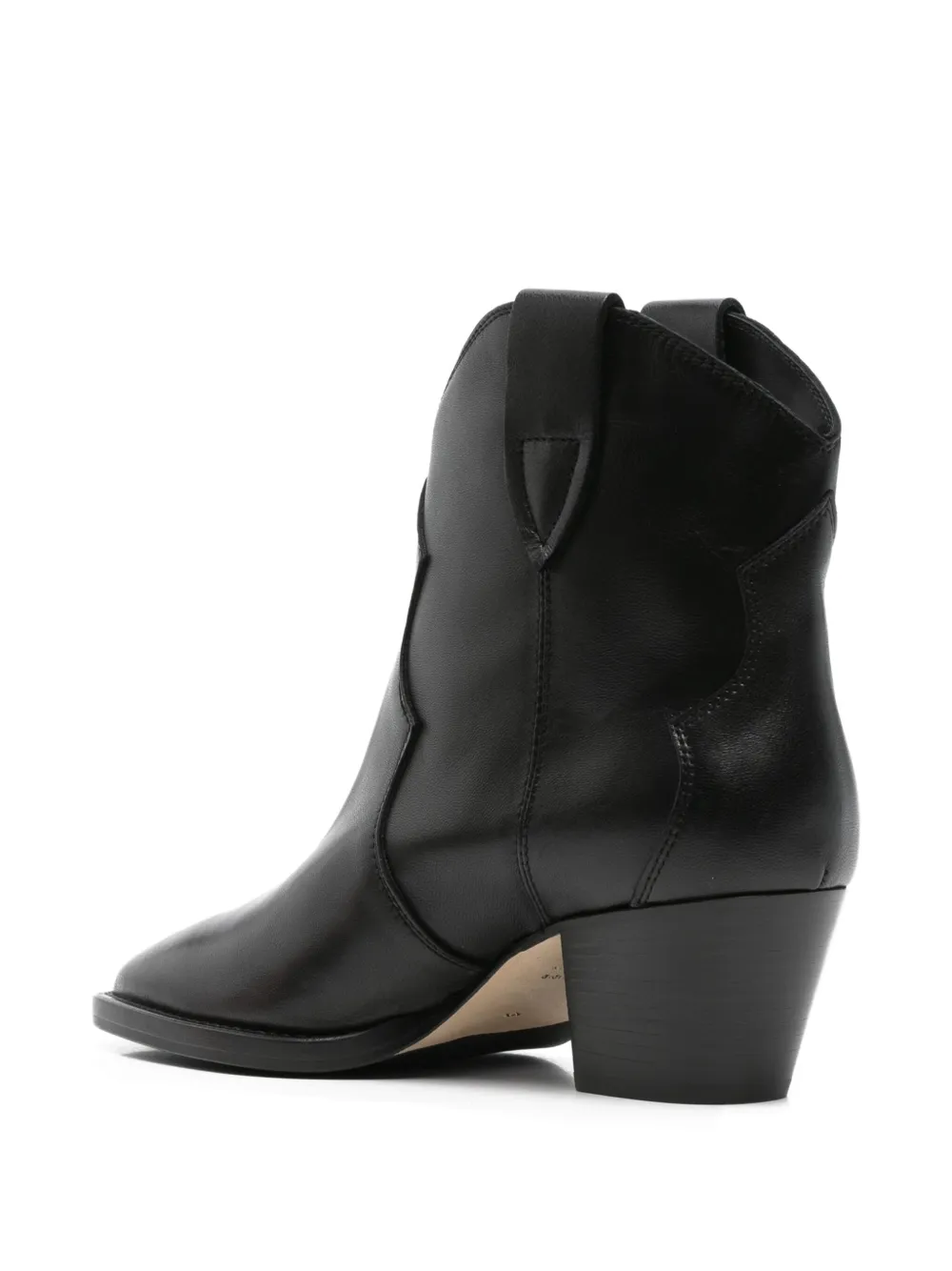 Anna F. Leren cowboylaarzen Zwart