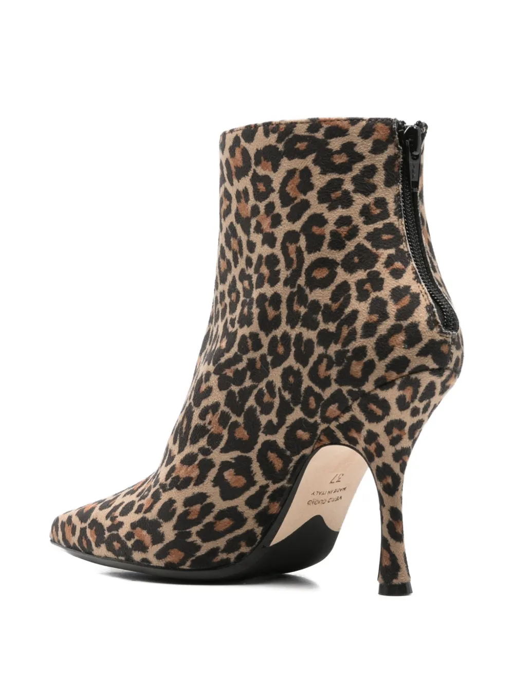 Anna F 80mm Animal-print Ankle Boots In Neutral