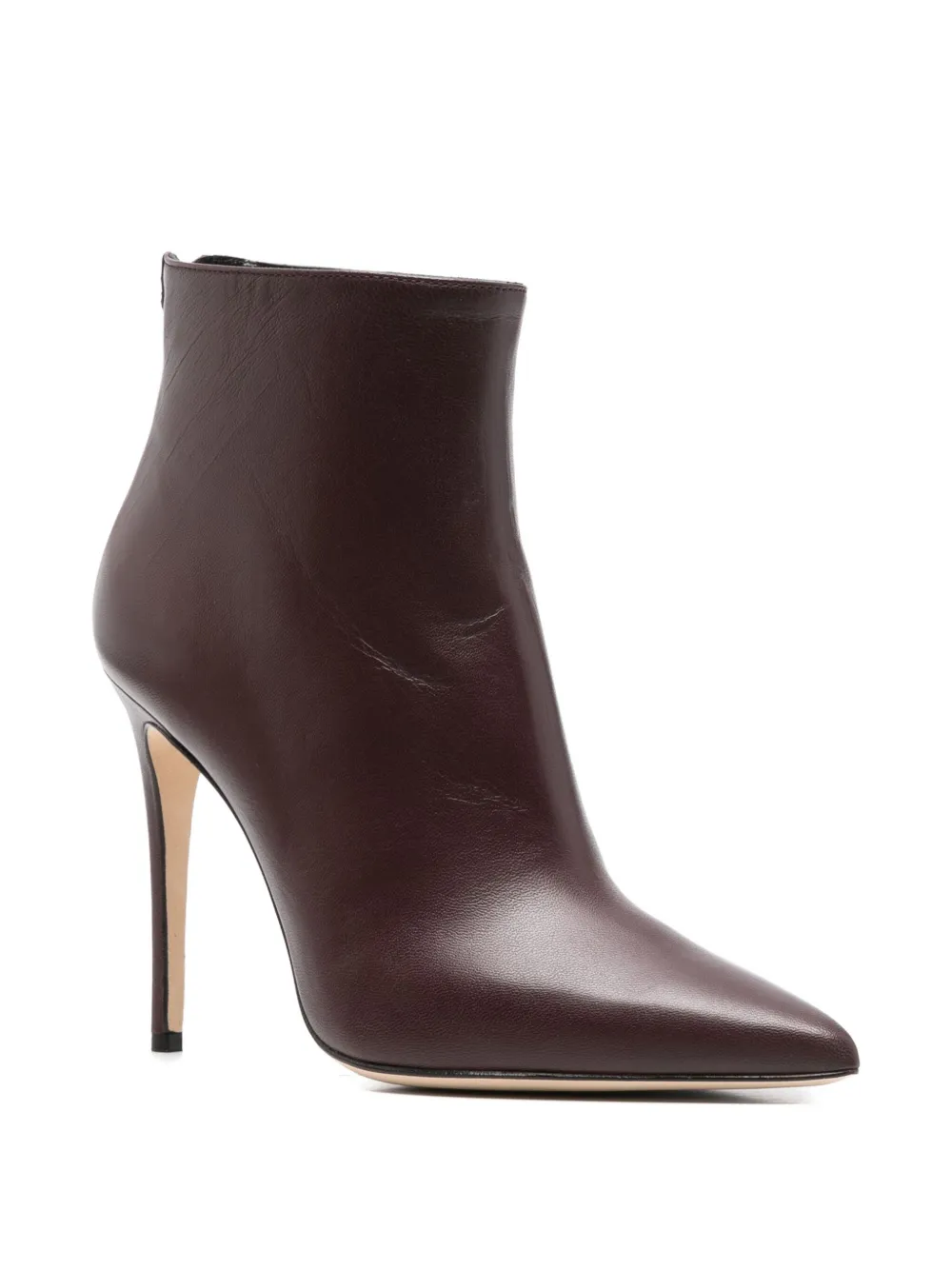 Anna F Pointed-toe Ankle Boots In Red
