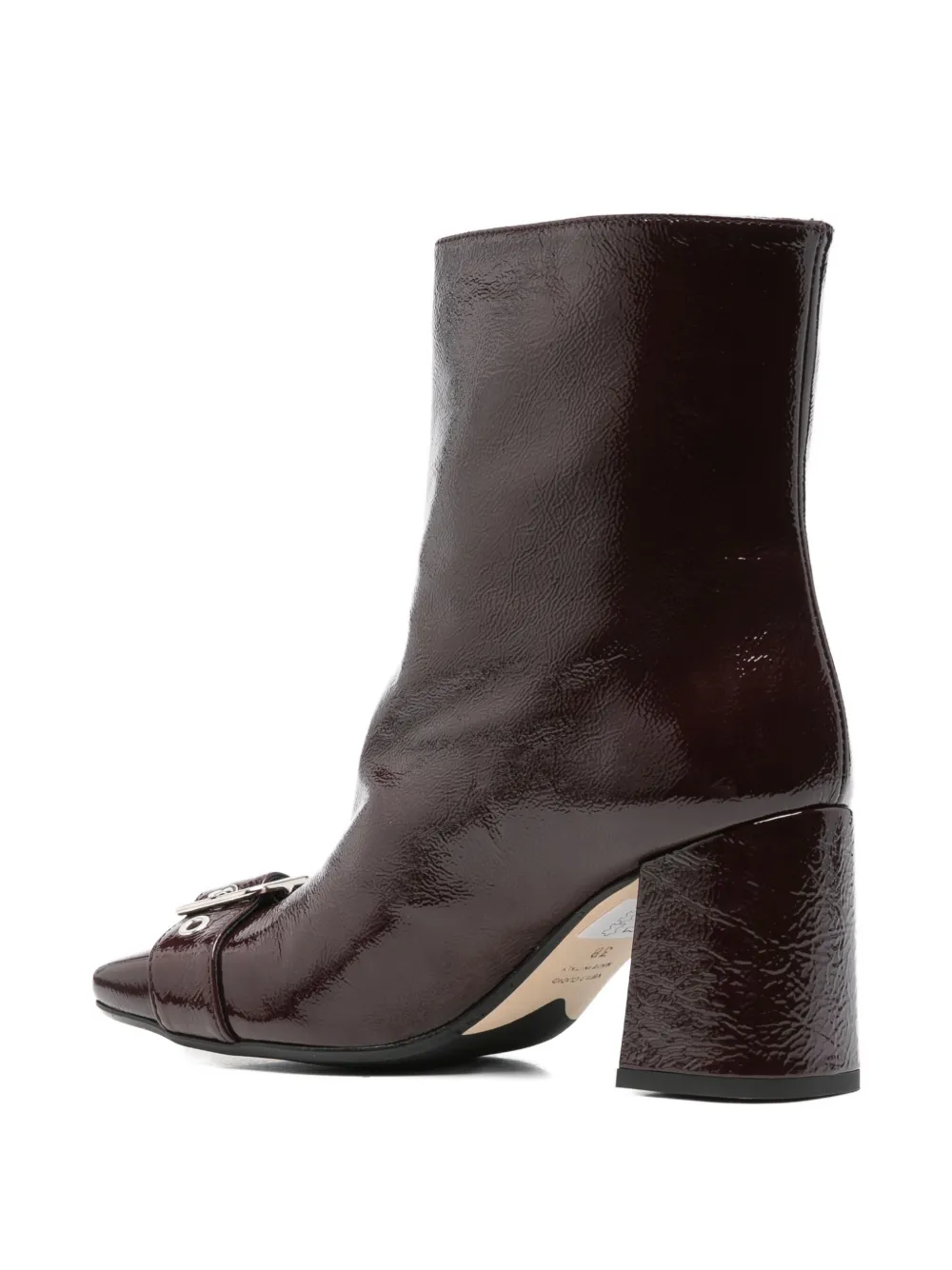 Anna F Buckle-embellished Boots In Red