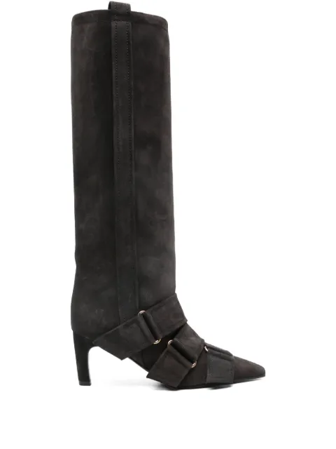 Lella Baldi botas altas con hebilla
