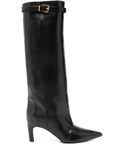 Lella Baldi buckle-detailing pointed-toe boots