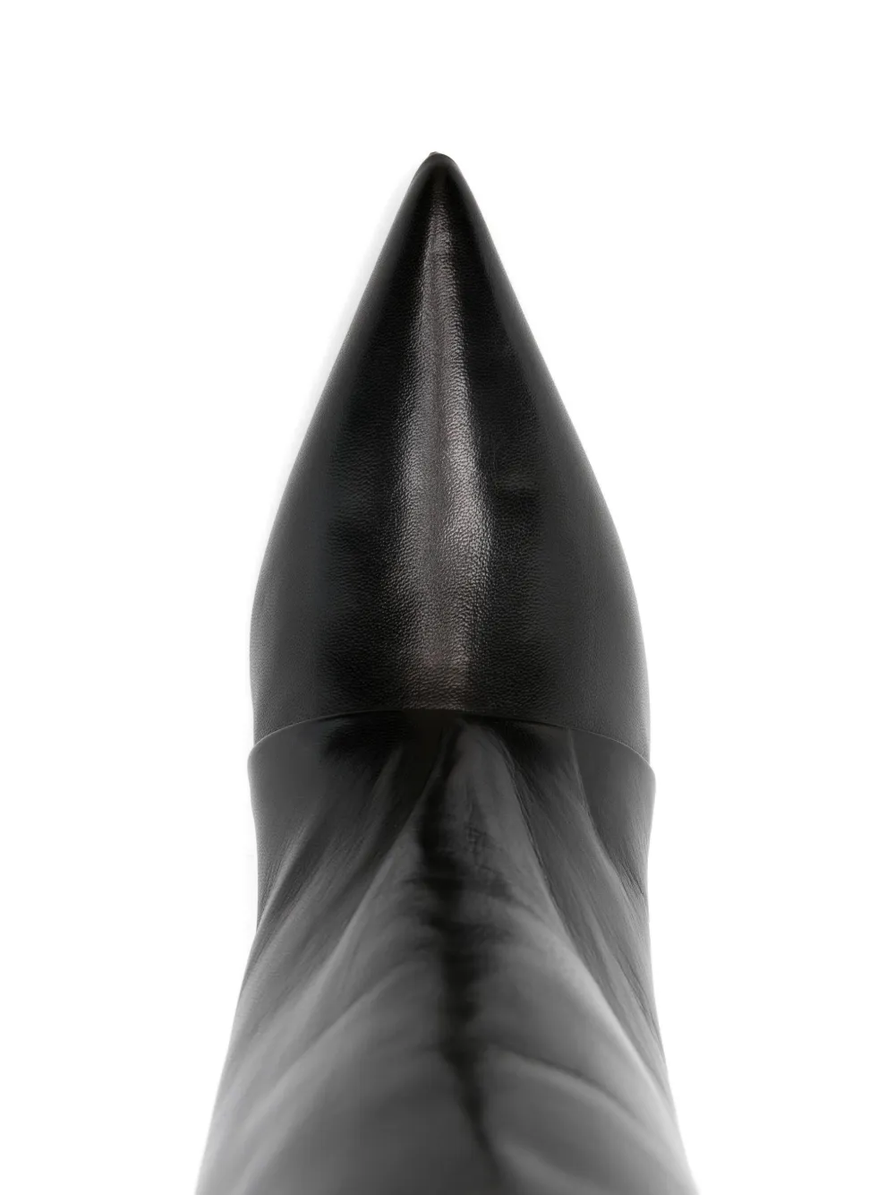 Lella Baldi Buckle-detailing Pointed-toe Boots In Black