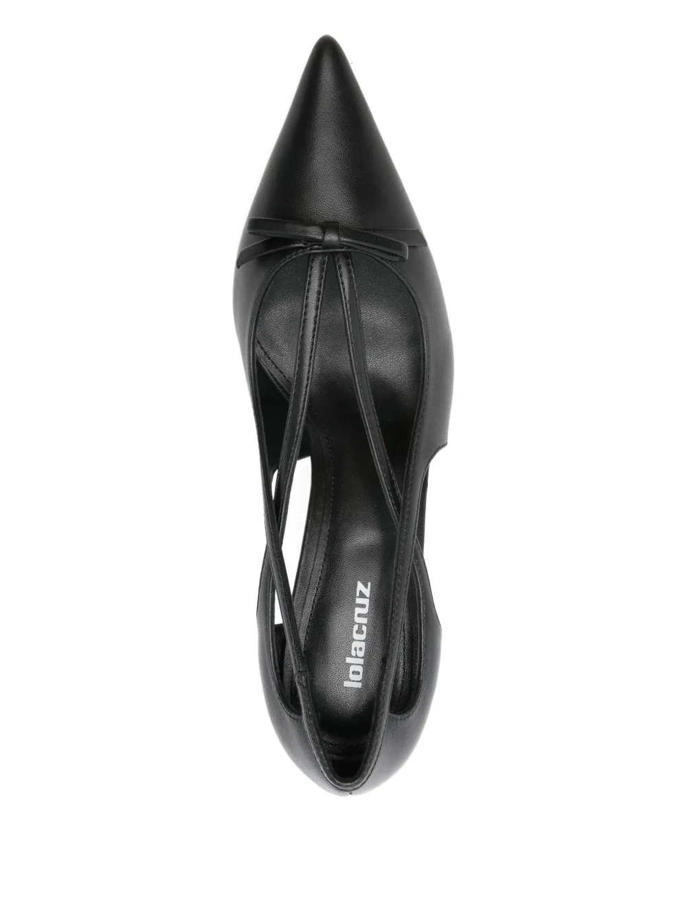 Lola Cruz Cut-out Heeled Pumps In Black