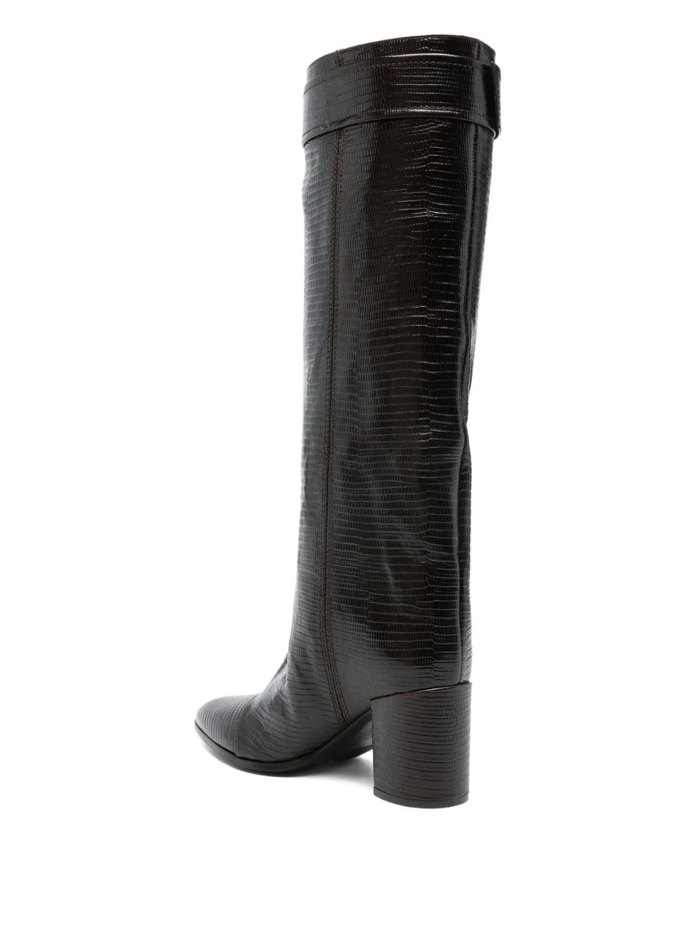 Lella Baldi Buckle-detailing Leather Boots In Multi