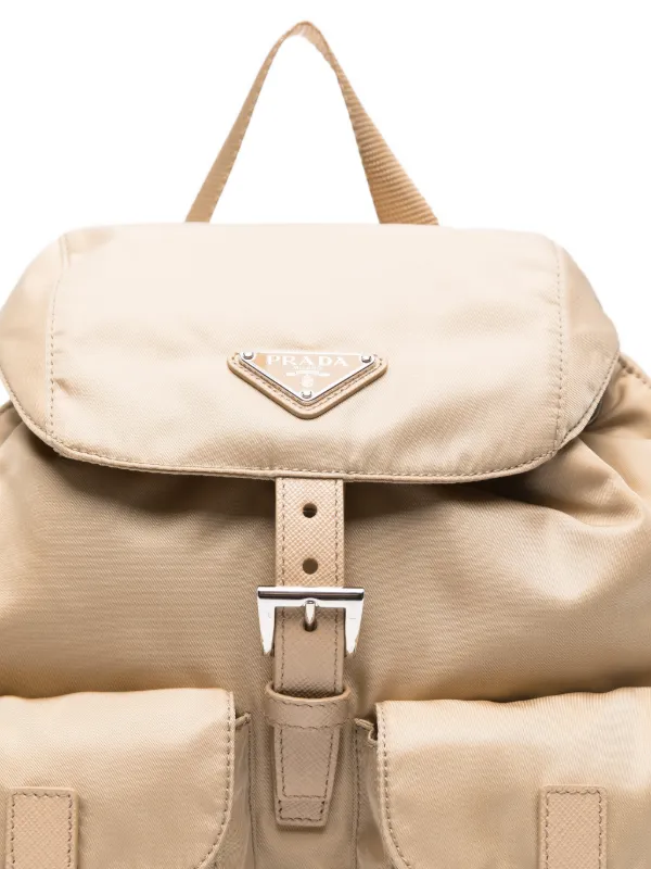 Prada Small Re-Nylon Backpack | Neutrals | FARFETCH NO