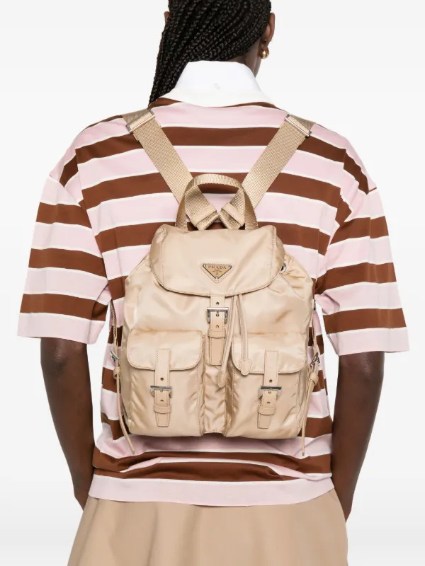 Prada Small Re-Nylon Backpack | Neutrals | FARFETCH NO
