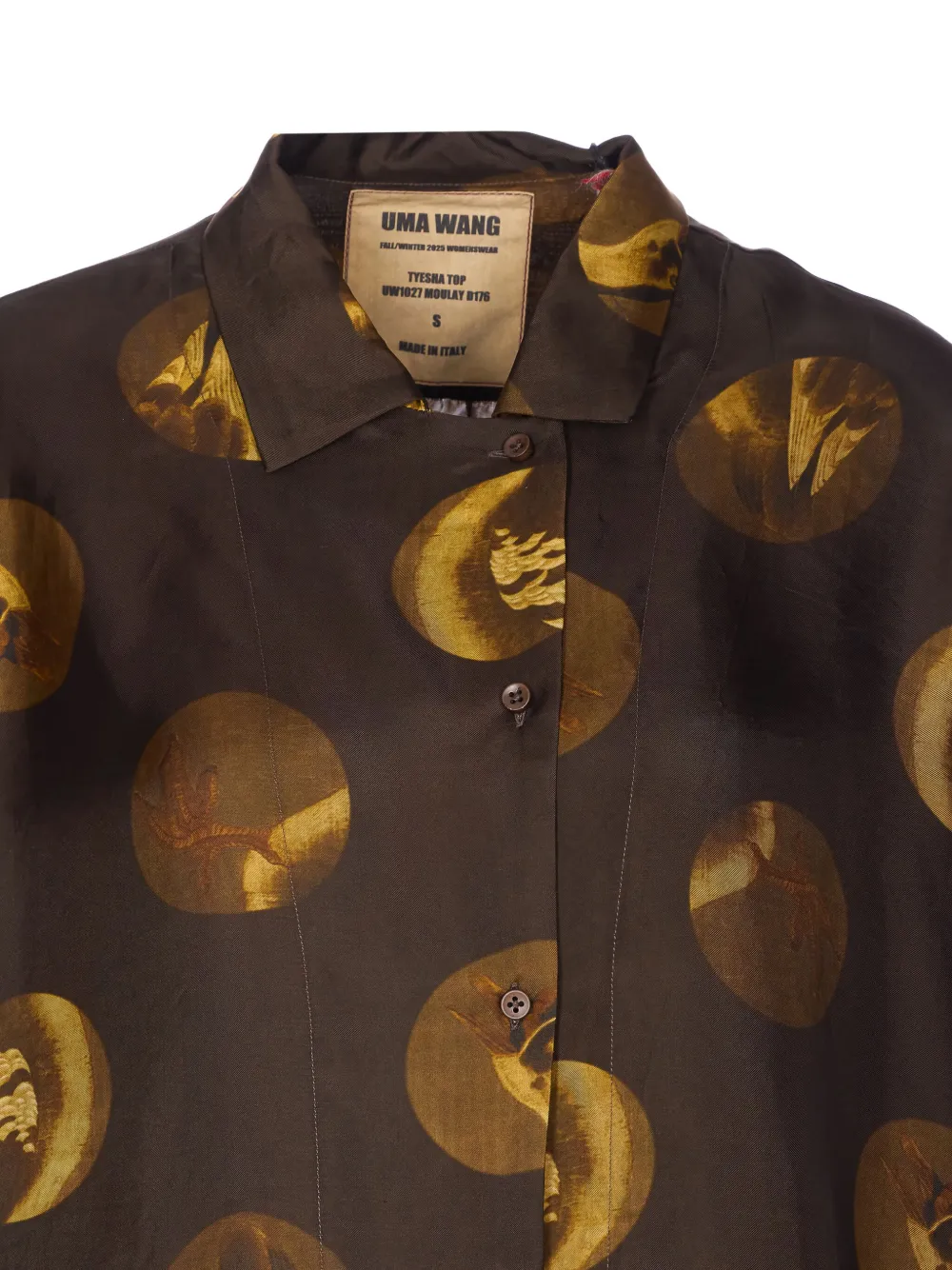 Uma Wang Top met print Bruin