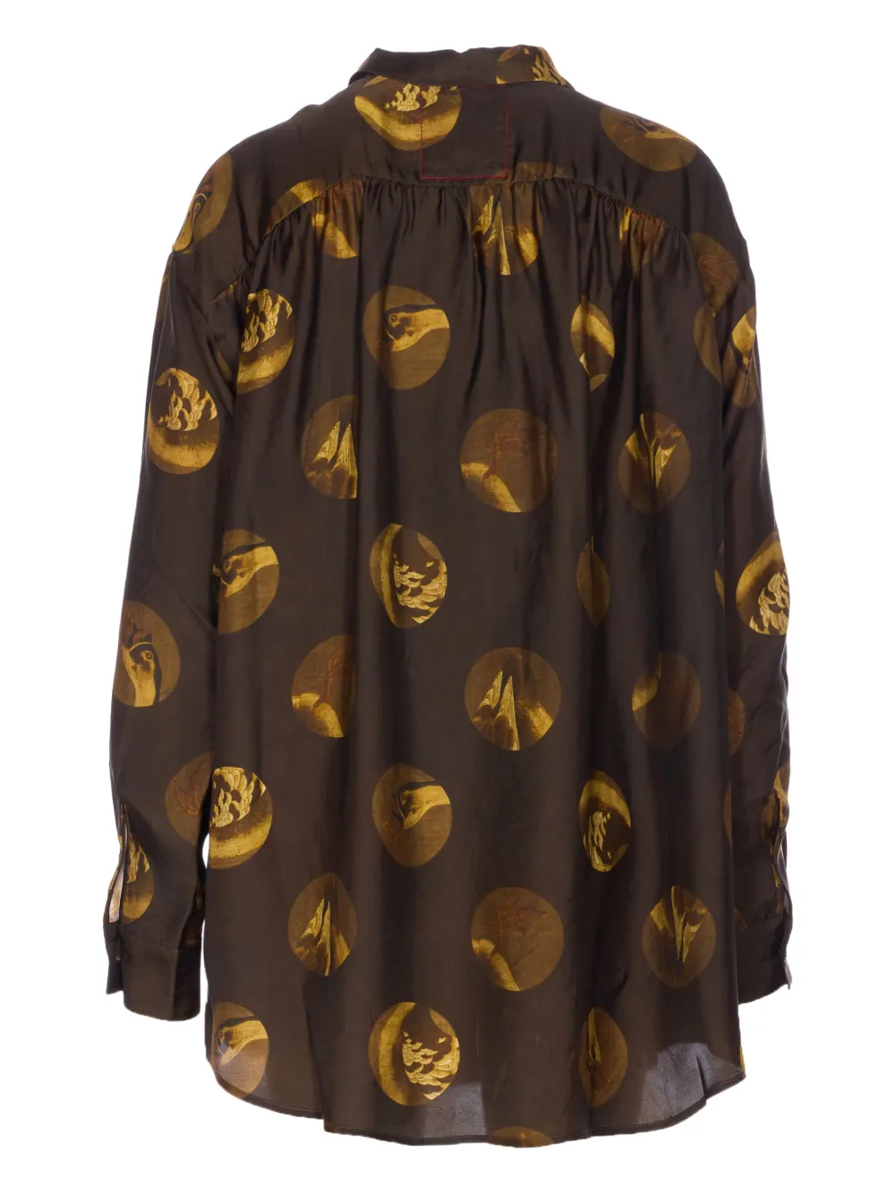 Uma Wang Top met print - Bruin