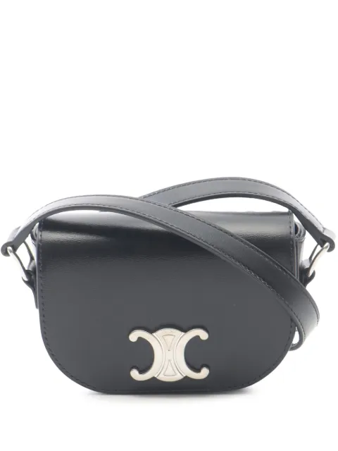 Celine Pre-Owned 2021-2025 Mini Leather Triomphe crossbody bag