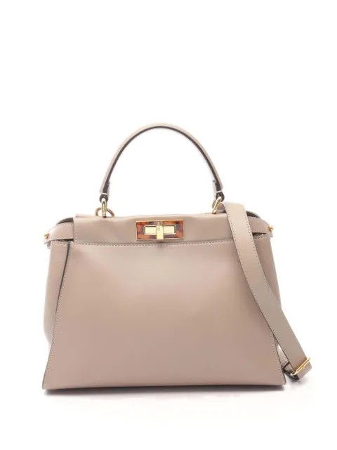 Fendi Pre-Owned 2010-2025 Medium Leather Selleria Peekaboo Iconic Satchel handbag