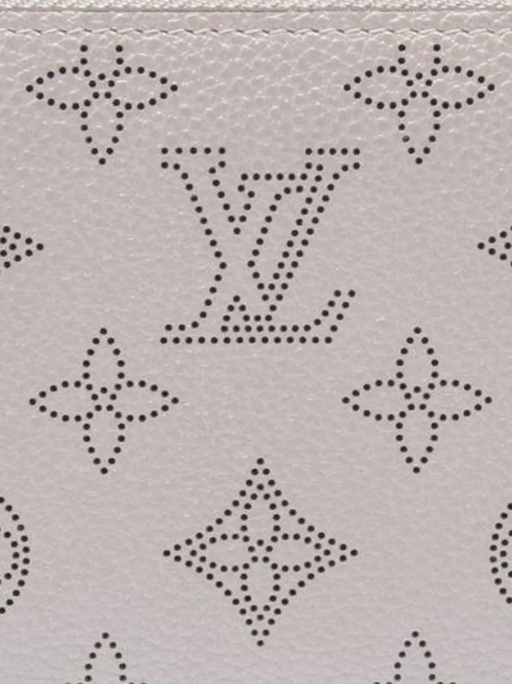 Pre-owned Louis Vuitton 2021-2025 Monogram Mahina Zippy Wallet Long Wallets In Gray