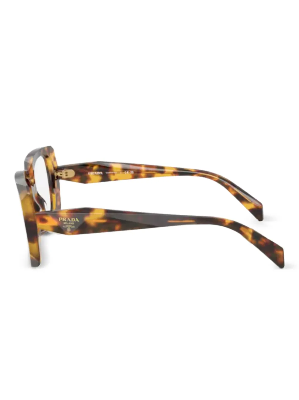 Prada Eyewear Bril met vierkant montuur Bruin