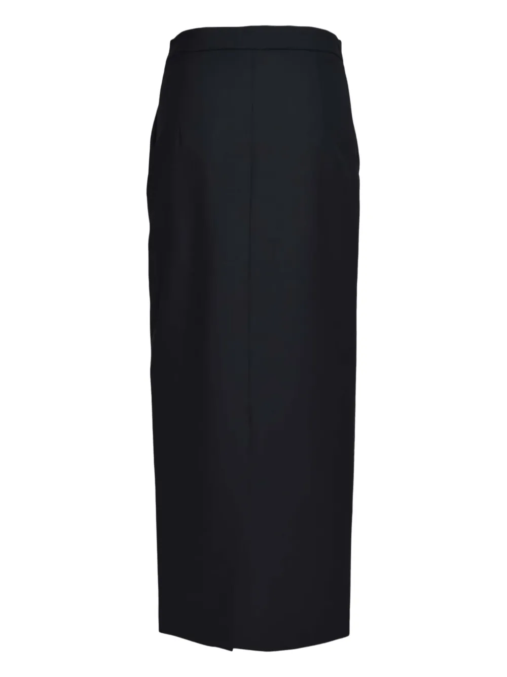 SOLOTRE Midi-rok met knoopzak - Blauw