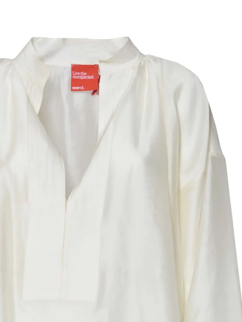 Merci Blouse met V-hals Wit