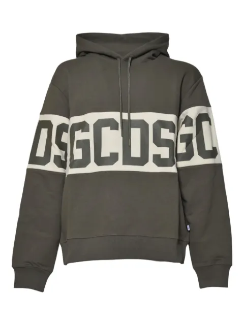 GCDS hooded band-logo hoodie