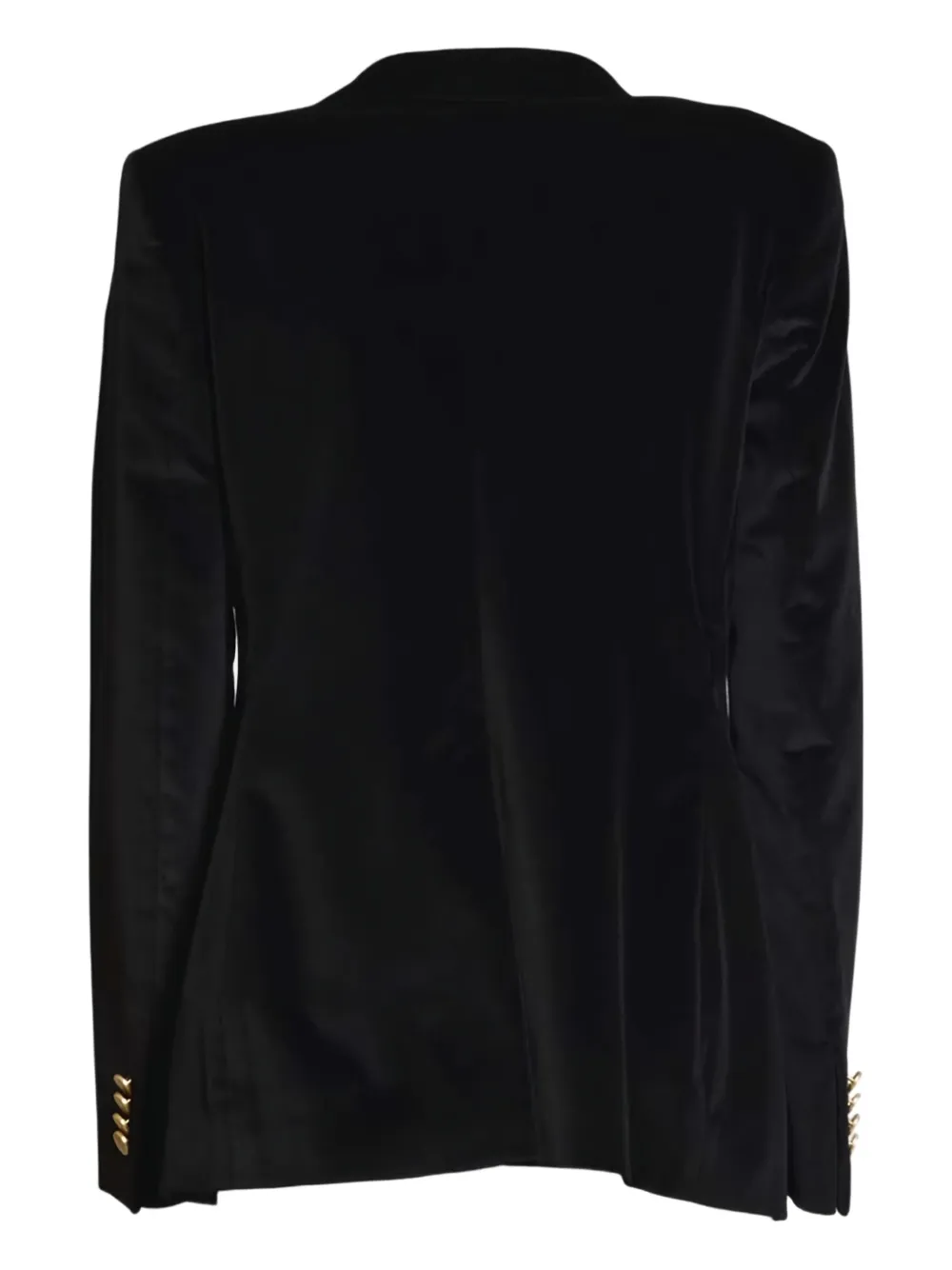 Tagliatore Fluwelen blazer met dubbele rij knopen Zwart