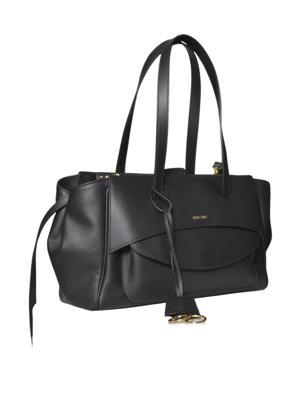 Hidesins Logo-print Shoulder Bag In Black