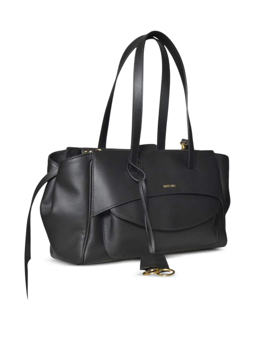 HIDESINS logo-print shoulder bag Zwart