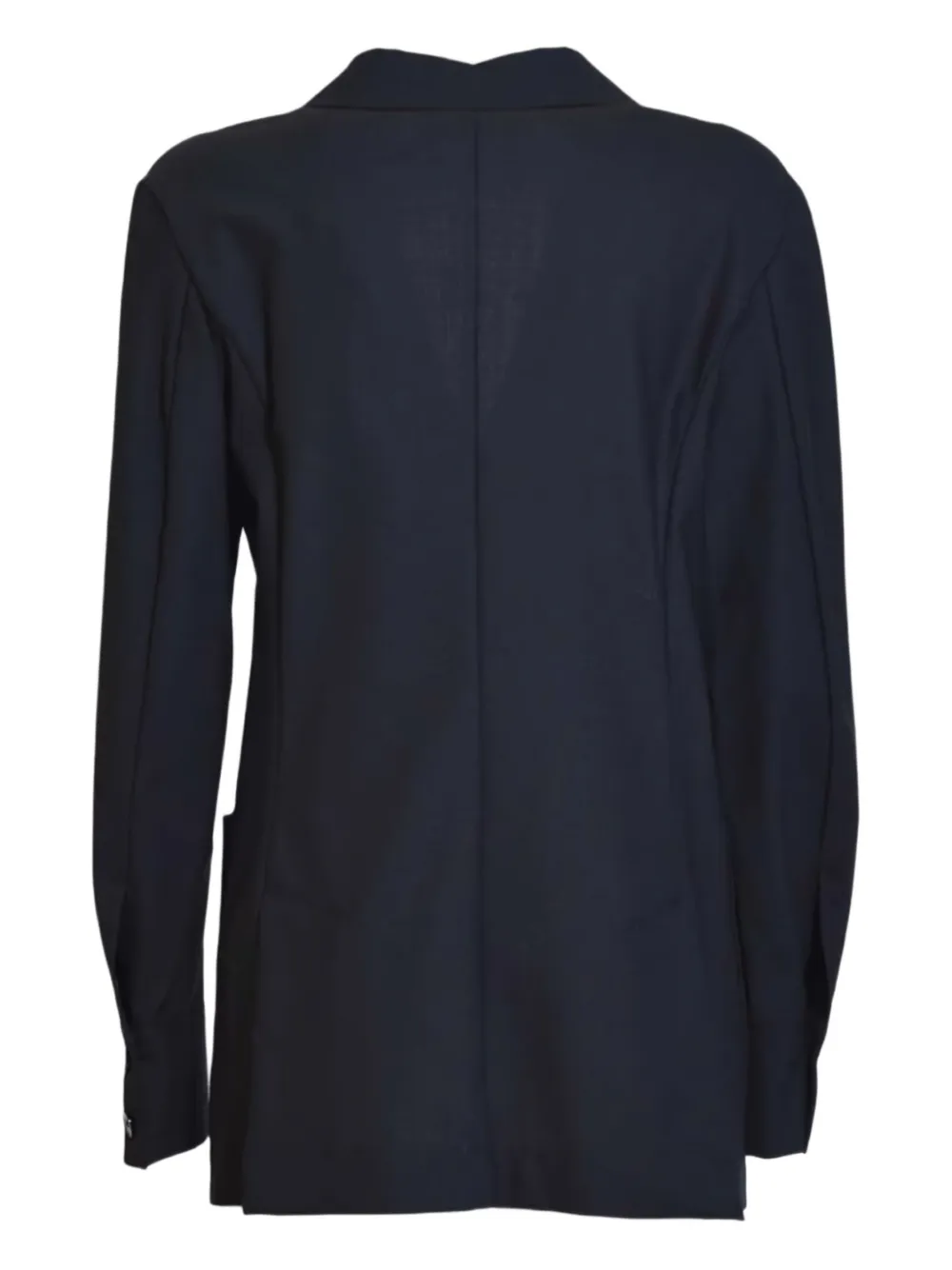 Solotre Double-breasted Blazer In Blue
