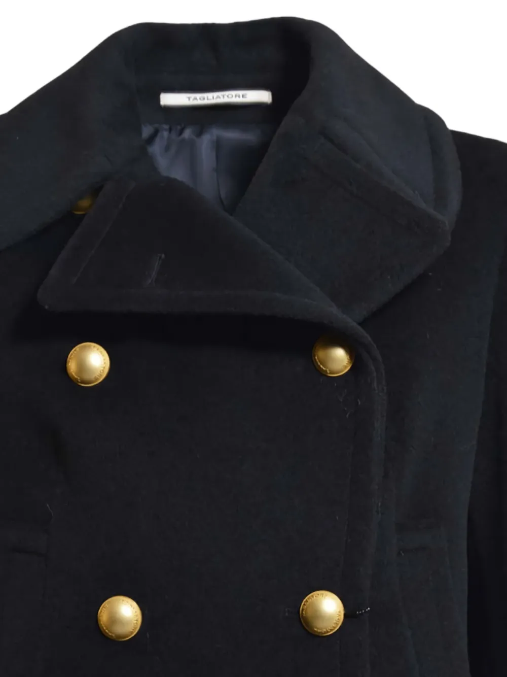 Tagliatore Mantel met dubbele rij knopen Blauw