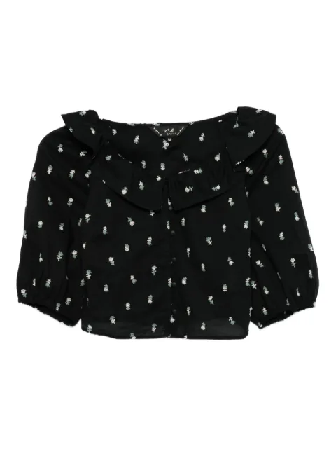 To b. by agnès b. floral-embroidered blouse