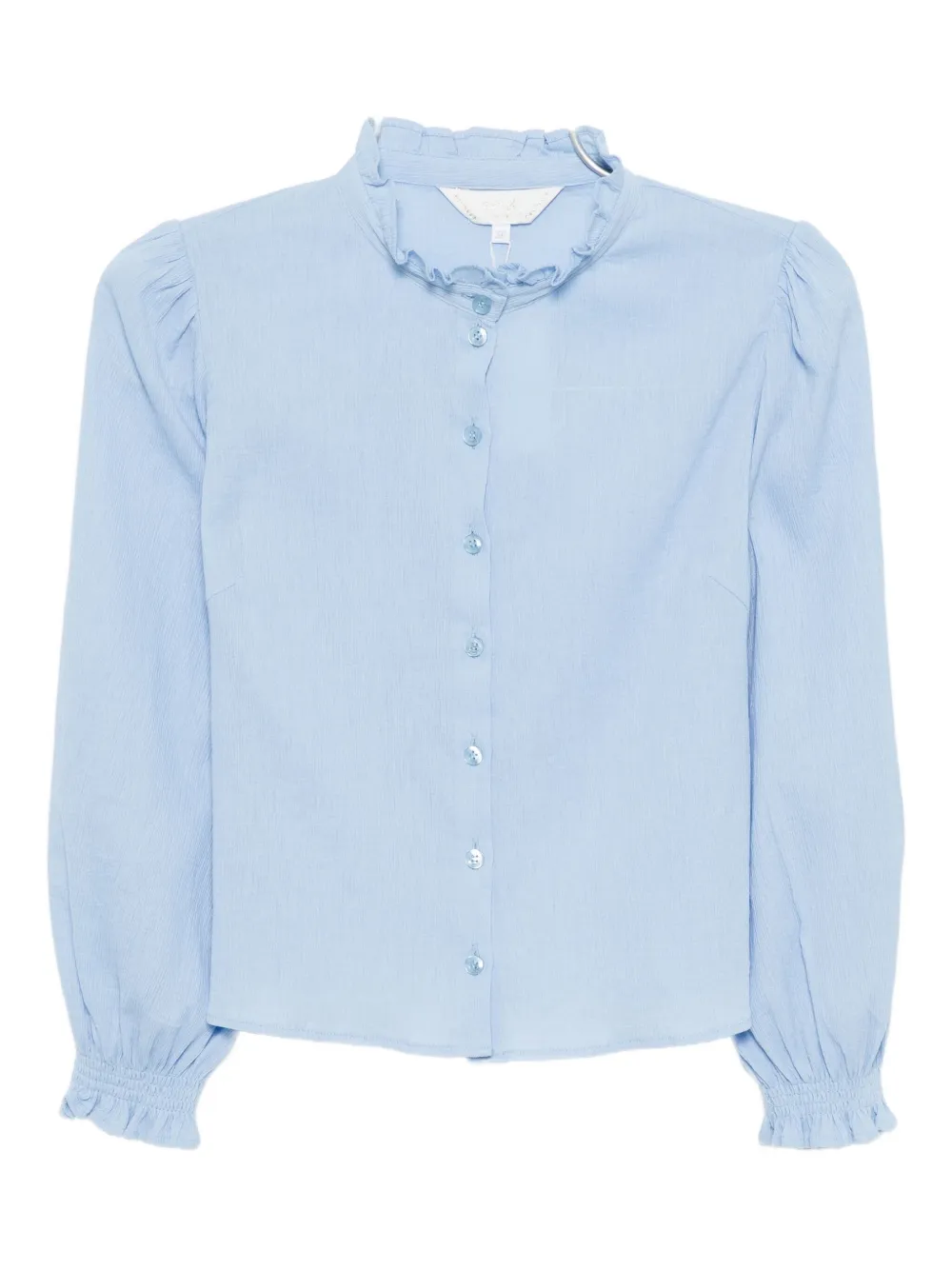 To B. By Agnès B. Ruffled Shirt In Blue