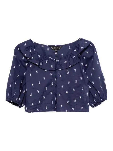 To b. by agnès b. floral-embroidered blouse