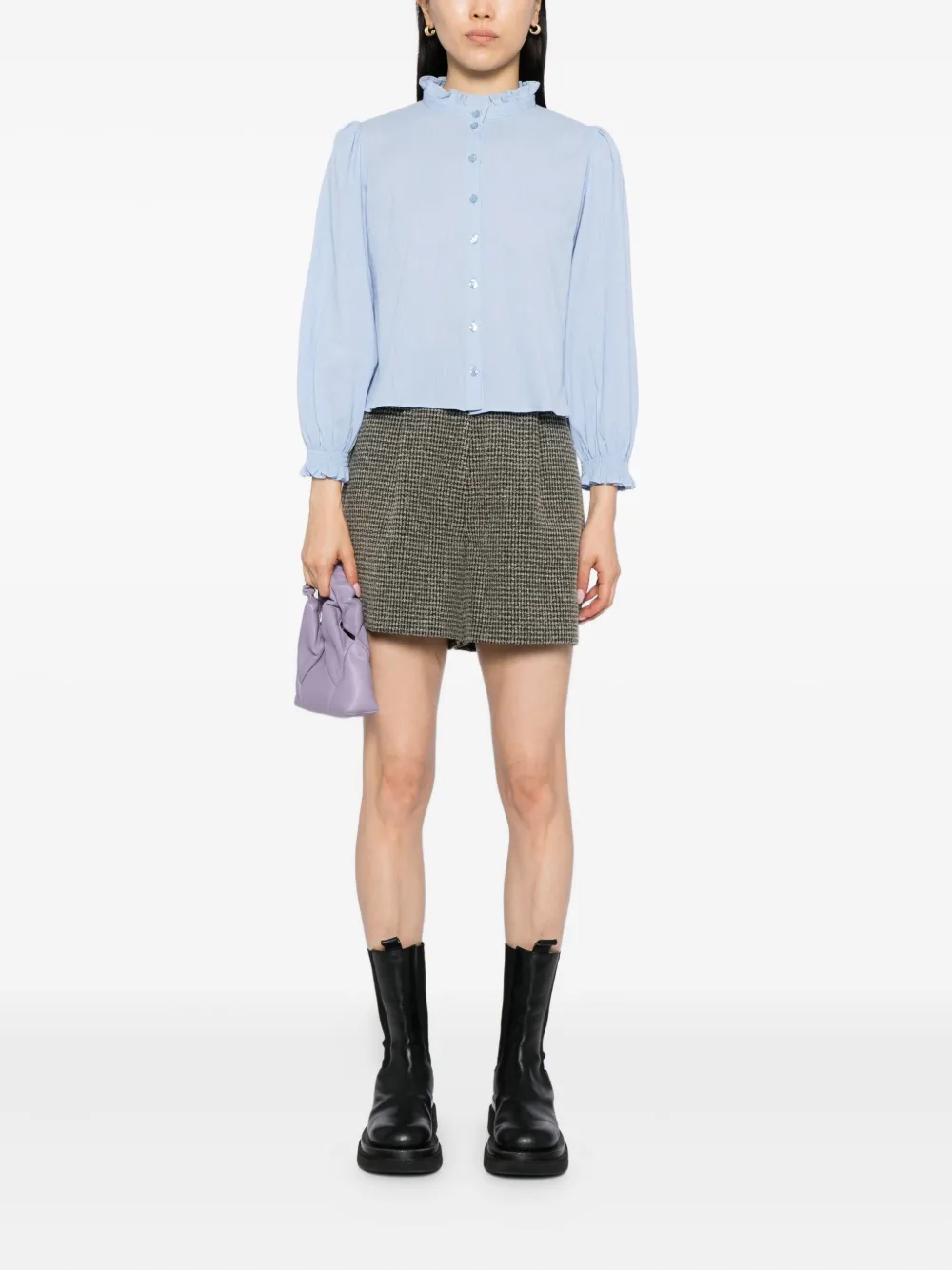 To B. By Agnès B. Boucle Shorts In Animal Print