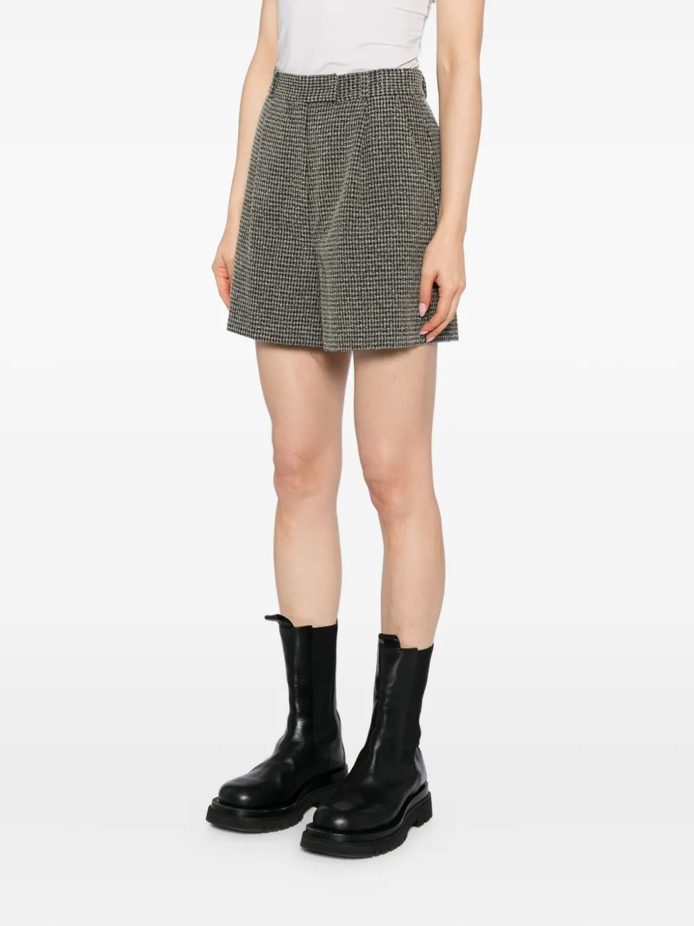 To B. By Agnès B. Boucle Shorts In Animal Print