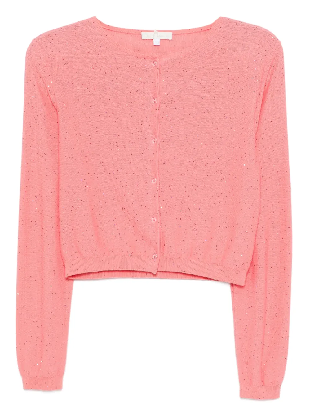 To b. by agnès b. cardigan à design brodé de sequins | rose | Image 1