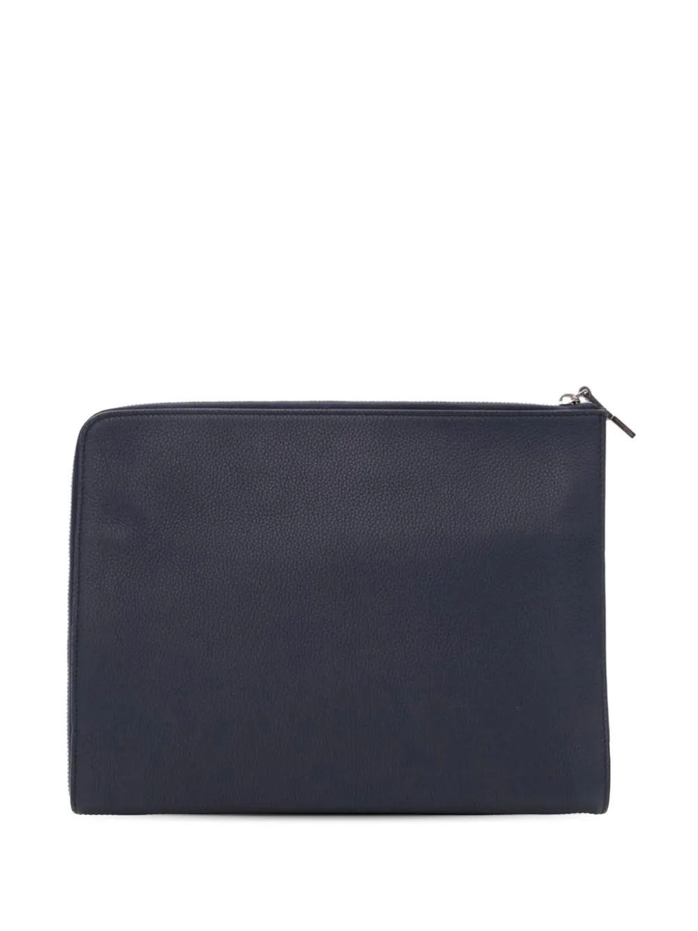 Pre-owned Dior 2013 Leather Document Case Clutch Bag In Blue