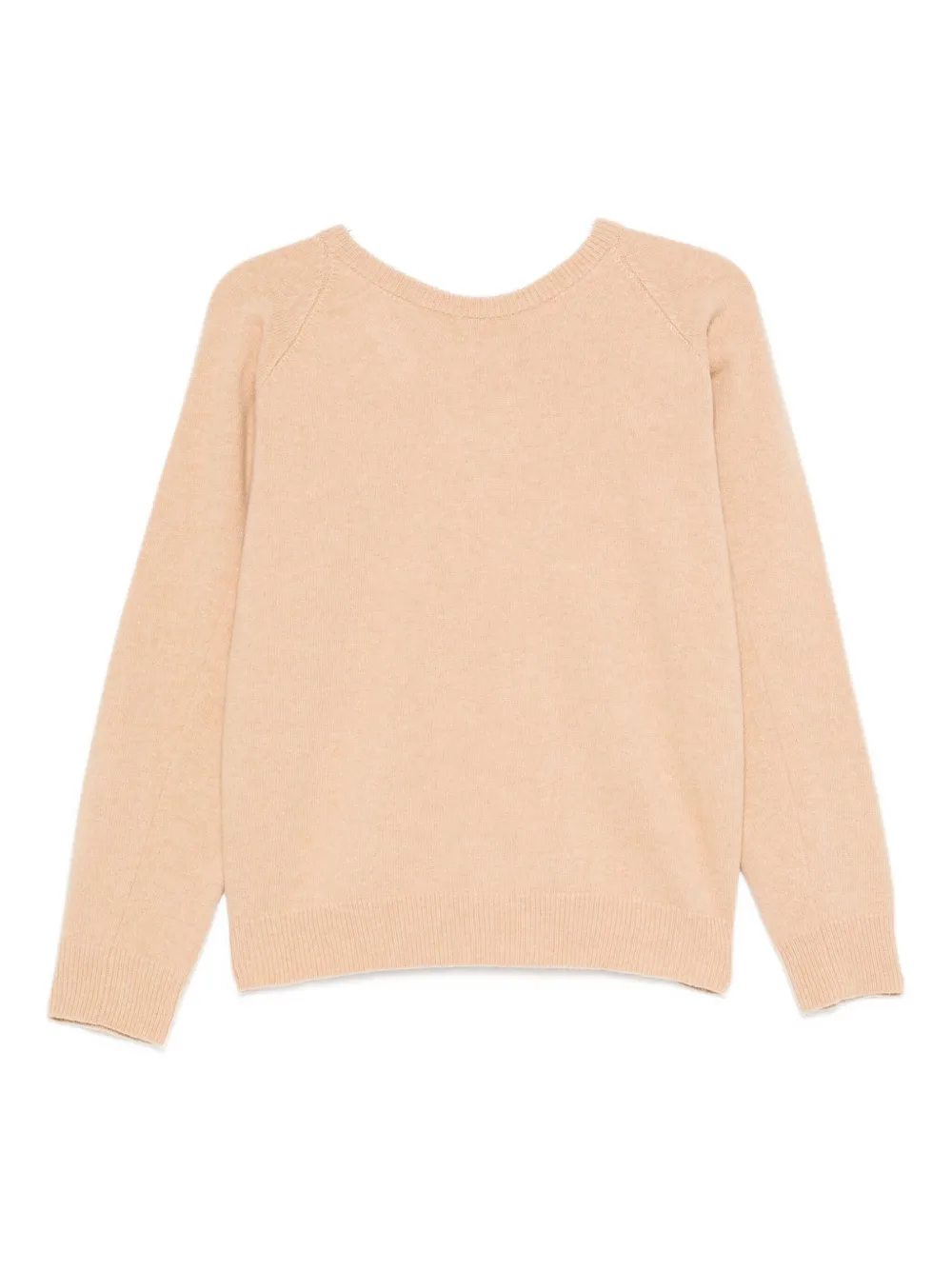 Maison Margiela V Back Neckline Wool Jumper Clothing In Neutral