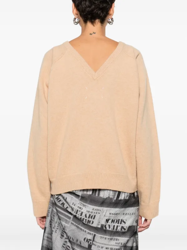 Maison Margiela round-neck Sweater | Neutrals | FARFETCH