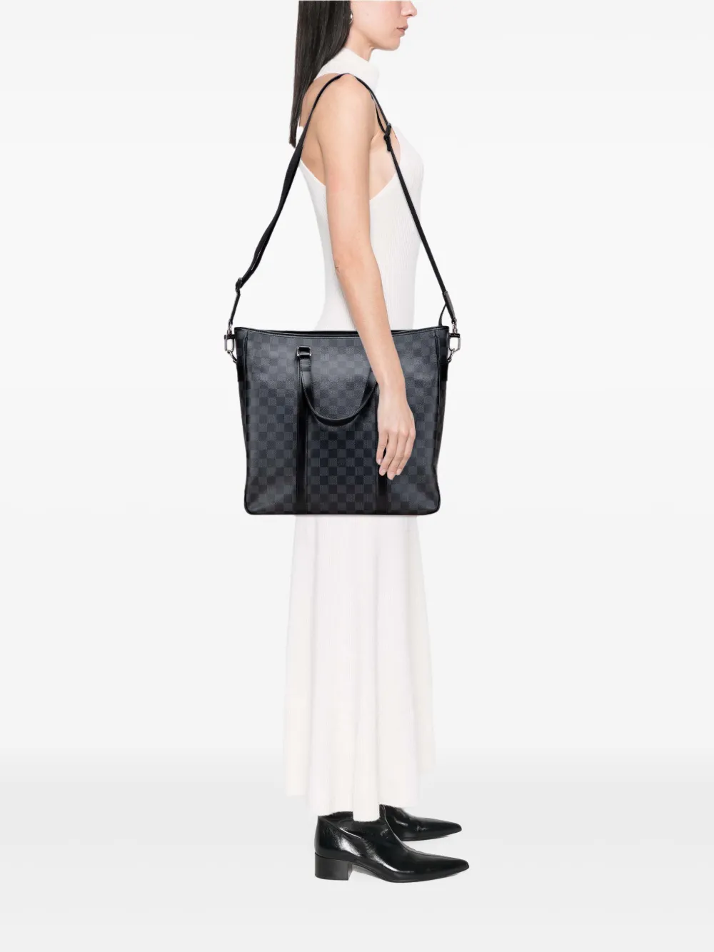 Louis Vuitton Pre-Owned 2010 Damier Graphite Tadao PM satchel | Pre-Owned | Image 2
