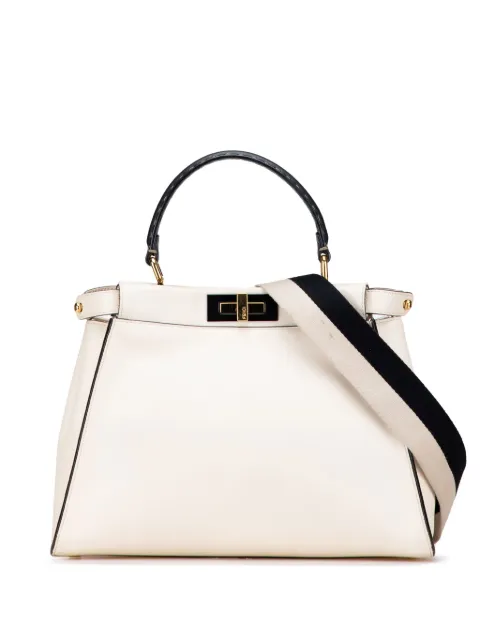 Fendi Pre-Owned 2000-2010 Medium Leather Selleria Peekaboo Iconic satchel