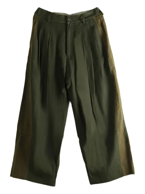 Ziggy Chen wool blend wide-leg trousers