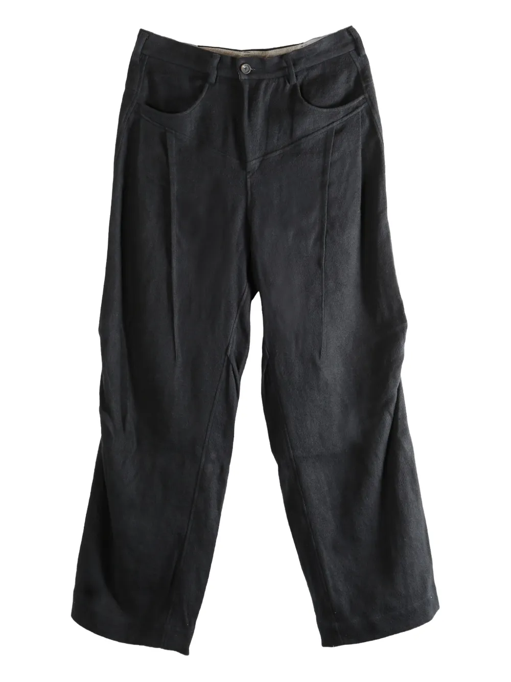 Ziggy Chen plated wide-leg trousers | Black | Image 1