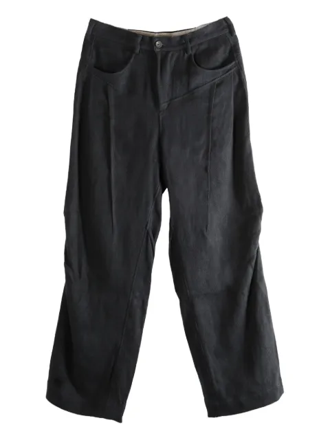 Ziggy Chen plated wide-leg trousers