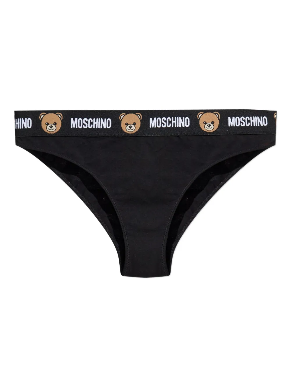 Moschino logo-waistband briefs - Nero