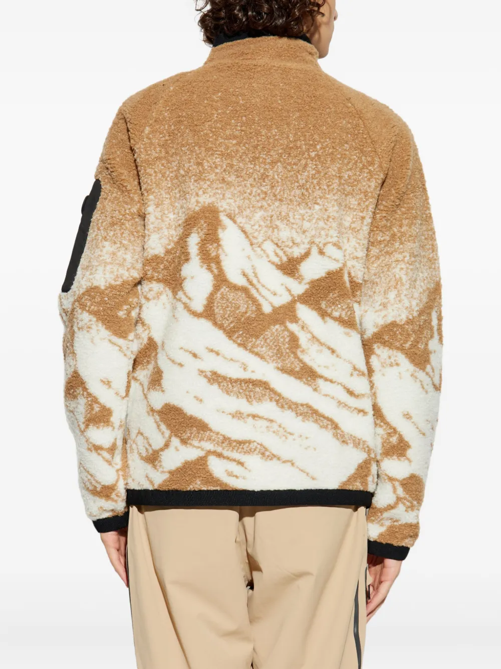 BOGNER Gregor jack met rits en patroon Bruin