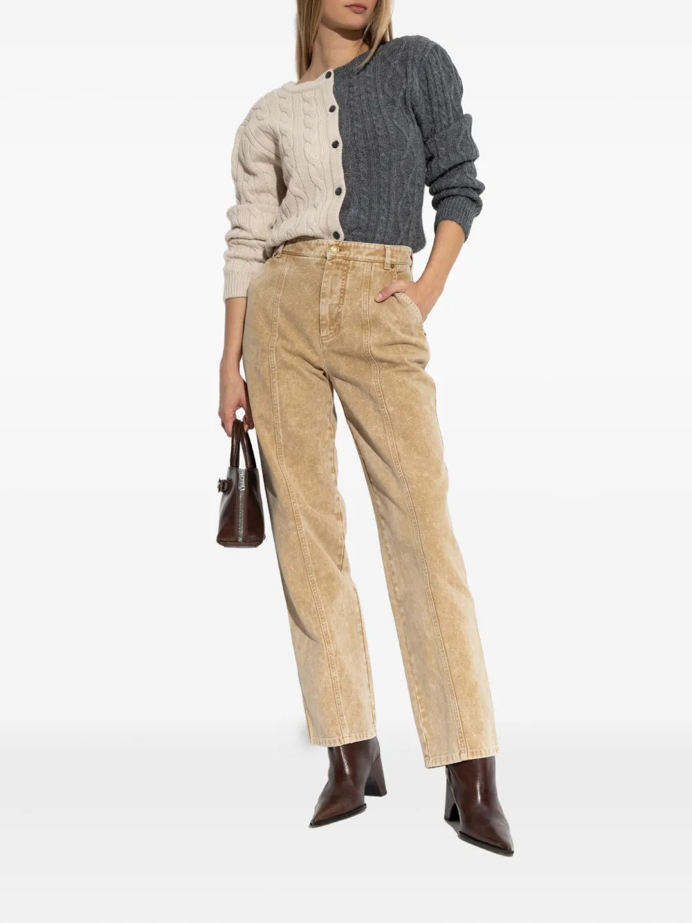 Moschino High-waist jeans Beige